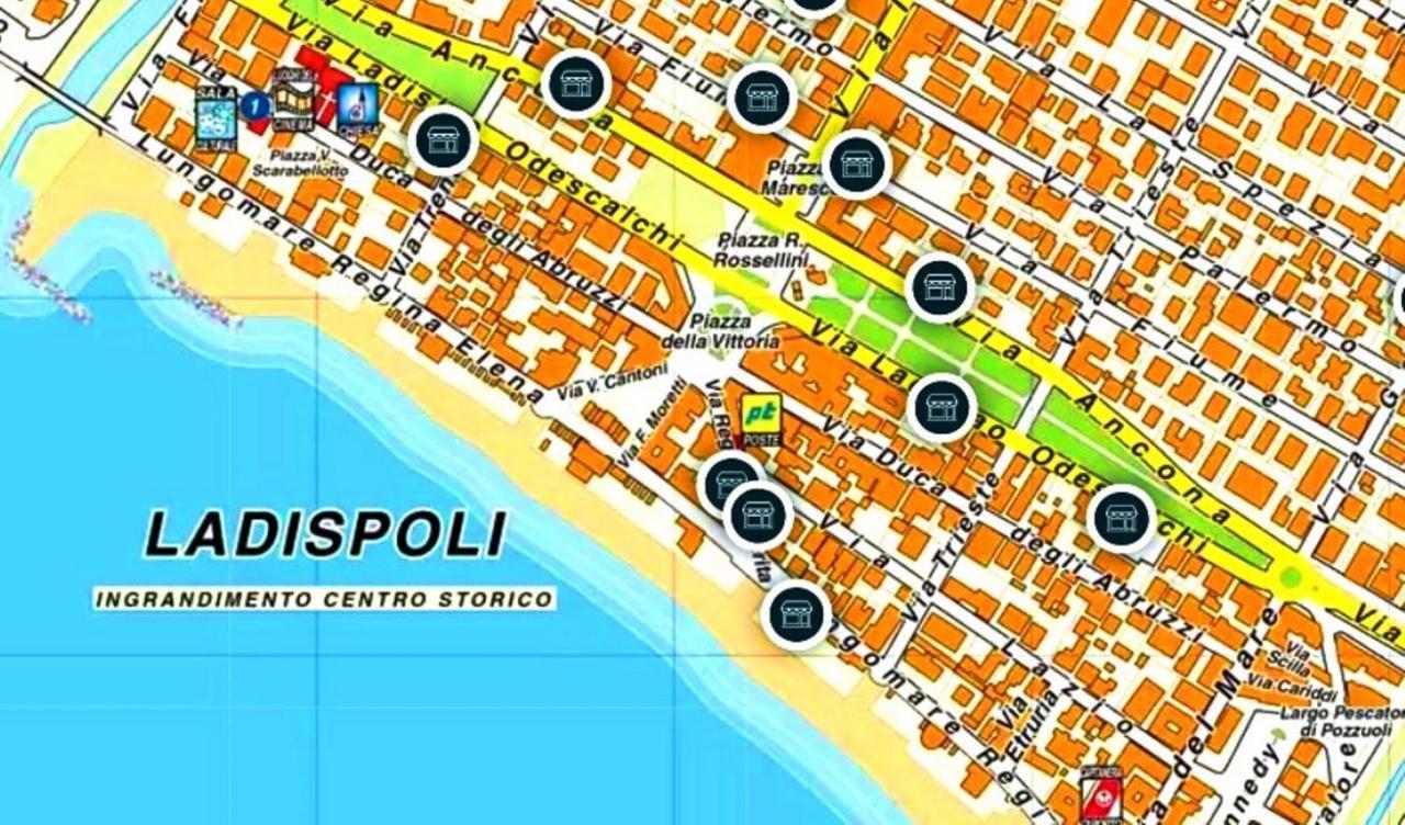 "Sea & Center" Free Beach, Wifi, Mini Pool, Roof Terrace, Ladispoli, Rome 外观 照片